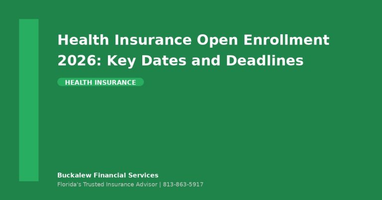 Health Insurance Open Enrollment 2026 Florida: Key Dates and Deadlines